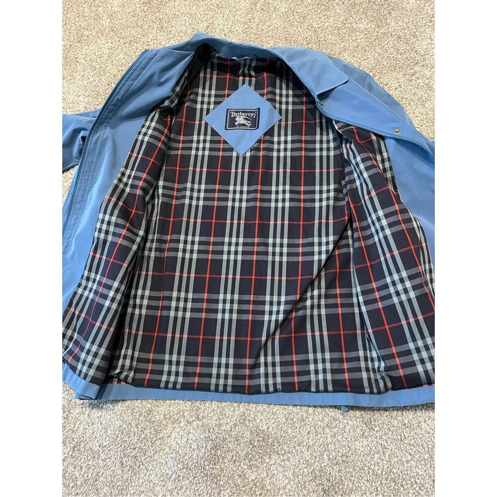 Burberrys’ women coat blue oversize full zip pockets size M - Picture 5 of 13